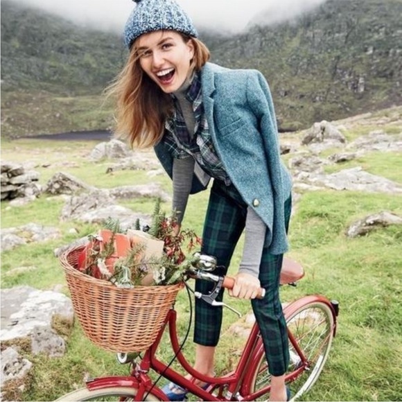 J.Crew Campbell wool blazer in blue herringbone size 4 JCREW - Picture 16 of 16